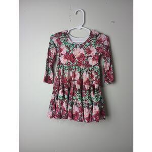 Gigi and Max‎ Floral Dress Bamboo Pockets Stretchy Slouchy Infant 18Months